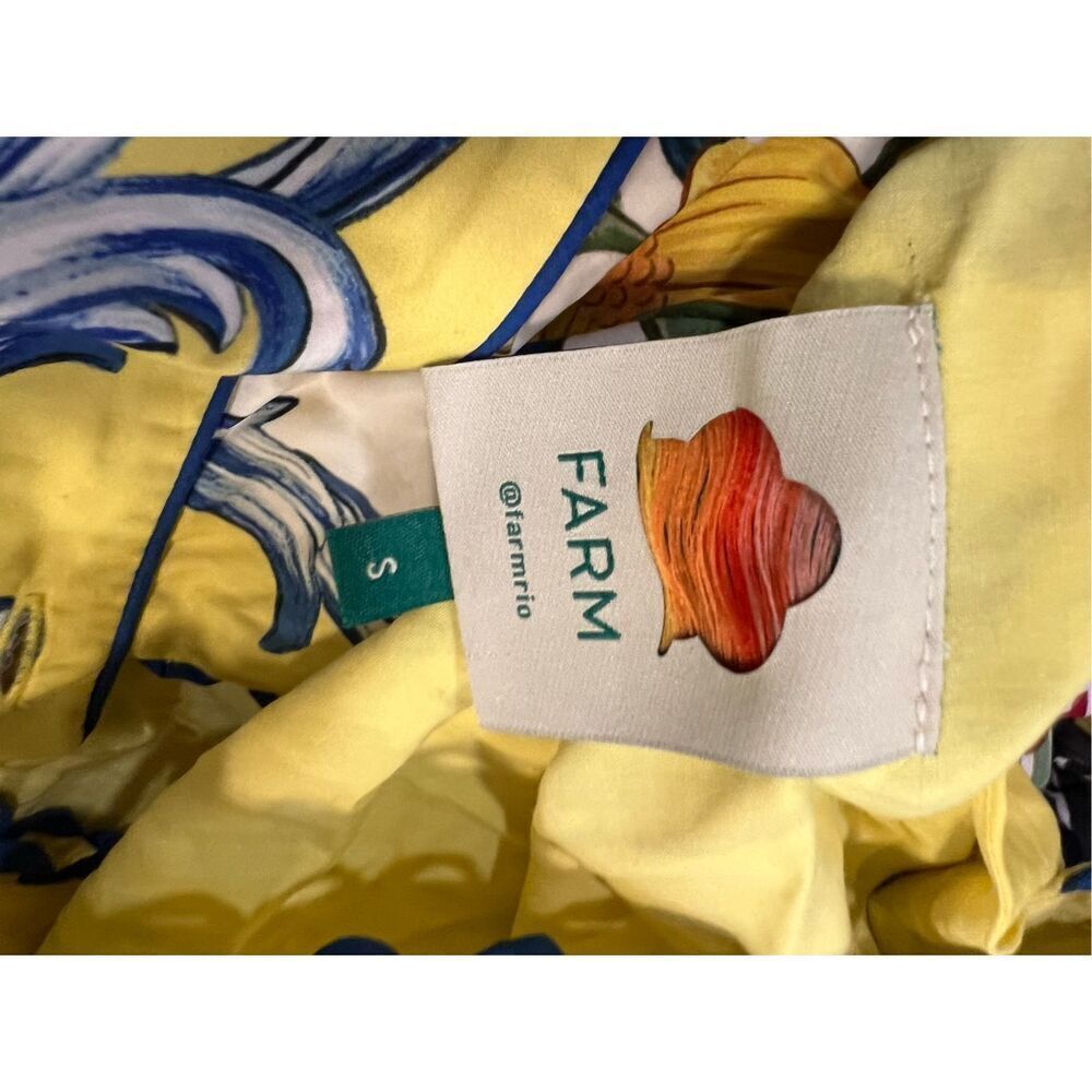 Farm Rio Women's Multicolor Sicily Scarf Print Cotton Maxi Dress Size Small NWOT - Picture 11 of 15